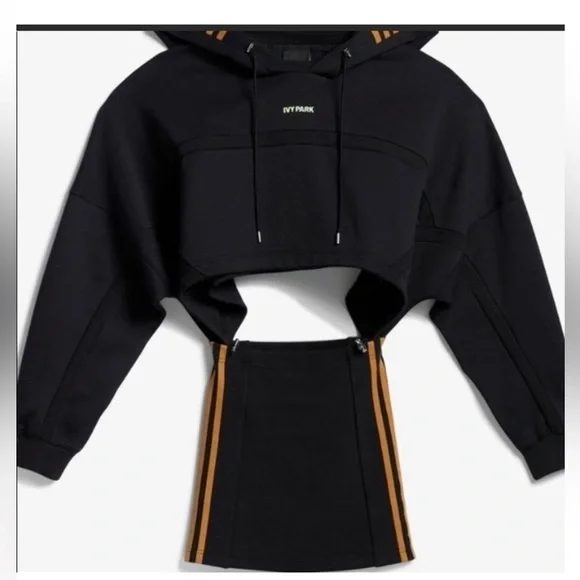 adidas IVY Park Hooded Cut Out Dress GR1445 Size M - Picture 3 of 7